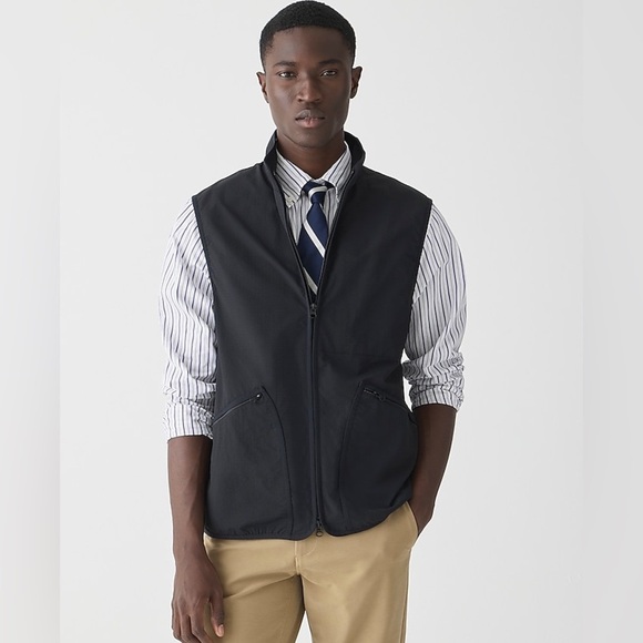 J. Crew Mens Stretch Tech Vest in Black - Picture 5 of 11